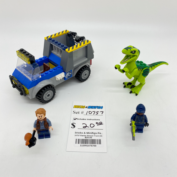 10757 Raptor Rescue Truck U Bricks Minifigs Pearland