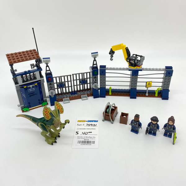 Lego 2024 dilophosaurus attack