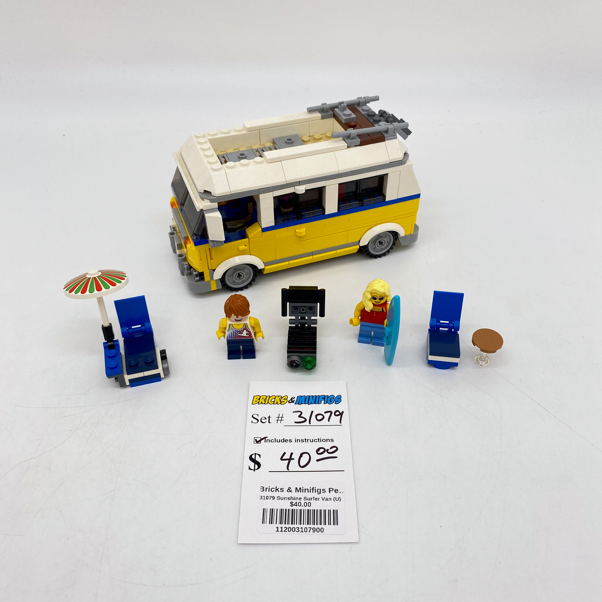 31079 Sunshine Surfer Van (U) – Bricks & Minifigs - Pearland